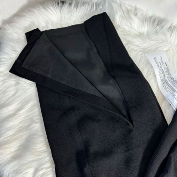 Dress The Population Ashton Black Wide Leg Cutaway Pants Sz XXS - Picture 2 of 11